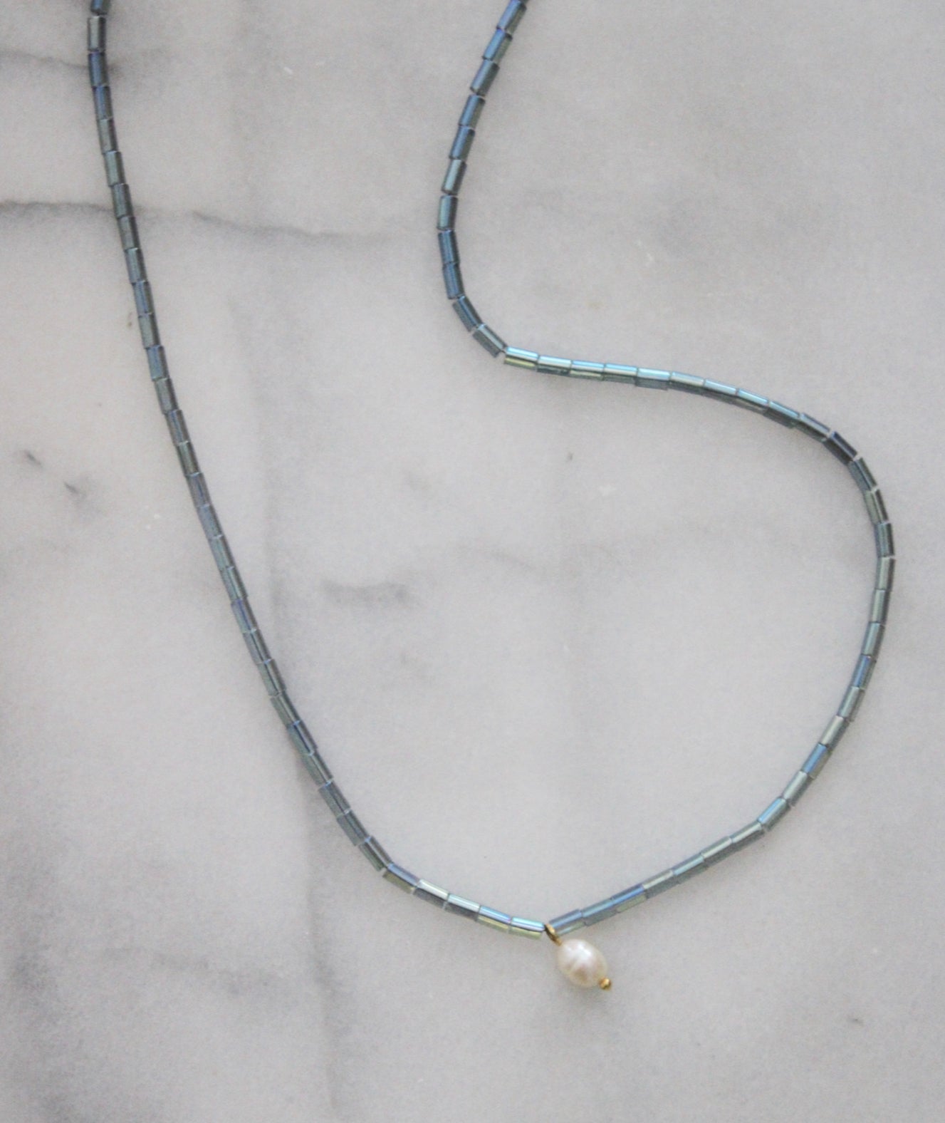 Iris Beaded Necklace