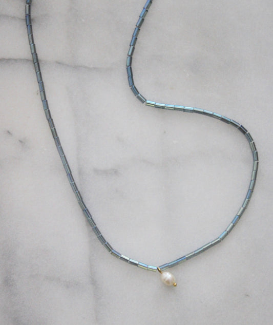 Iris Beaded Necklace